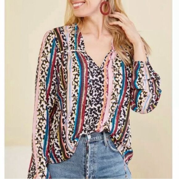 Marie Oliver Phoebe Peasant Blouse S - Picture 1 of 5